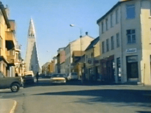 Desmond Bagley's Running Blind - Skolavordustigur, Reykjavik © BBC Scotland