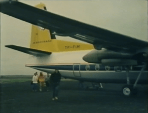 Desmond Bagley Running Blind TF-FIM Fokker F27-200 friendship © BBC Scotland