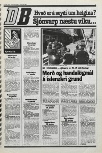 Desmond Bagley Running Blind Icelandic media article from Dagbladid 18th January 1980.