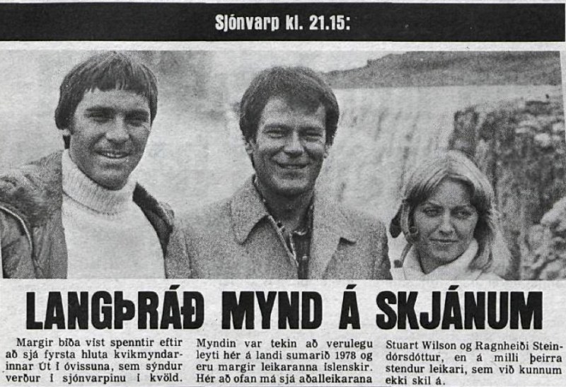 Desmond Bagley Running Blind Icelandic media article from Visir 23rd January 1980.