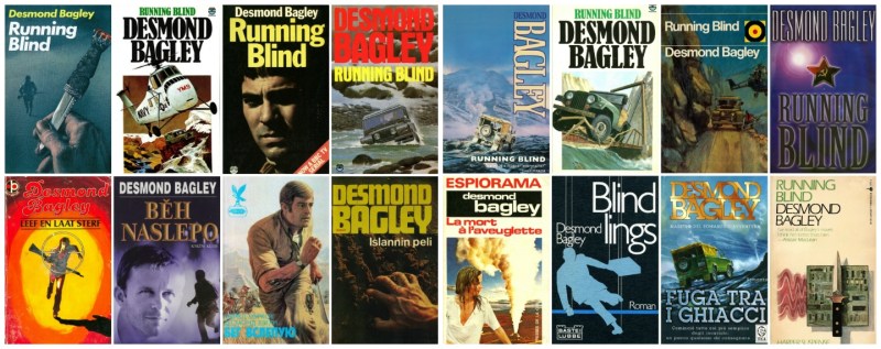 Desmond Bagley - Running Blind cover art collage © HarperCollins Publishers Ltd.