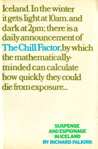The Chill Factor - Richard Falkirk. Jacket design by David November © Penguin Random House Company.