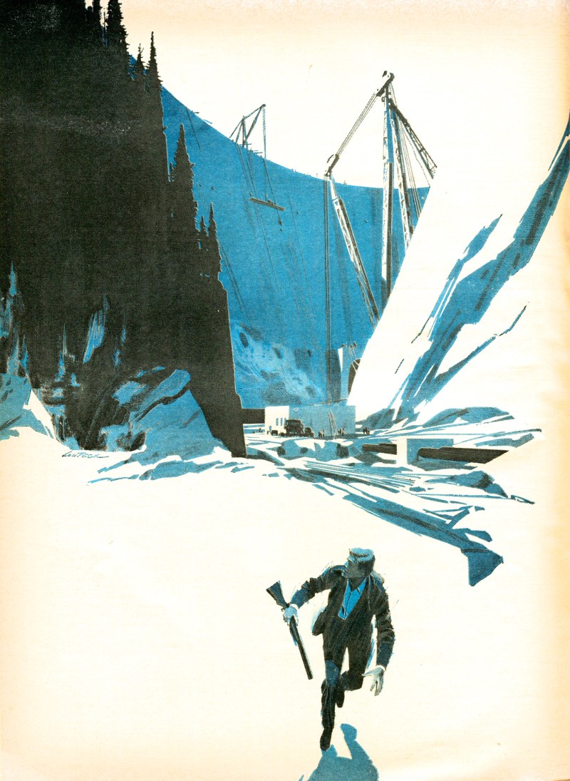Desmond Bagley Landslide - Illustration by Lou Feck