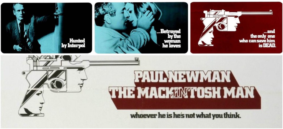 The Mackintosh Man - Lobby card - An adaptation of Desmond Bagley's The Freedom Trap © Warner Bros 1973.