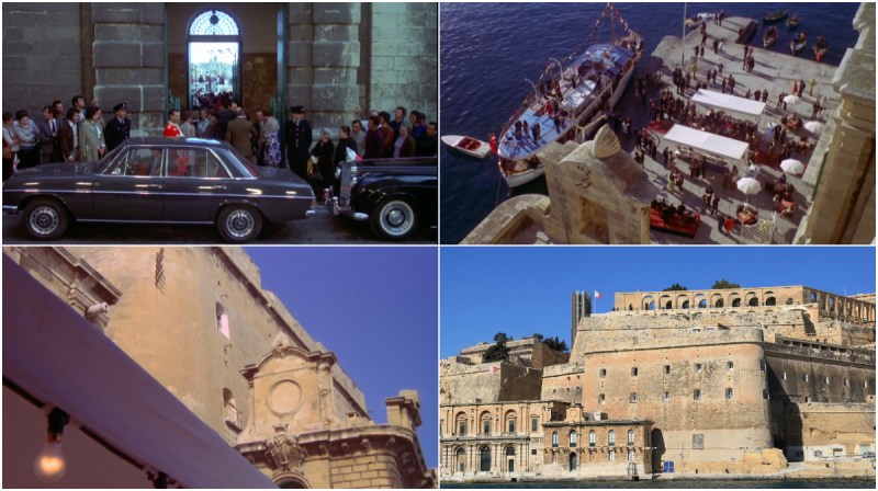 The Mackintosh Man - Old Custom House and Lascari Fort Malta © Warner Bros 1973 & WikiImages.