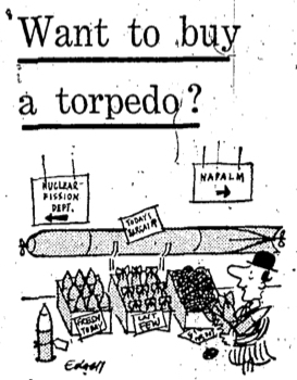 Desmond Bagley - The Spoilers 'Want to buy a torpedo?' Daily Express 30th July 1969 © Northern and Shell Media Publications.