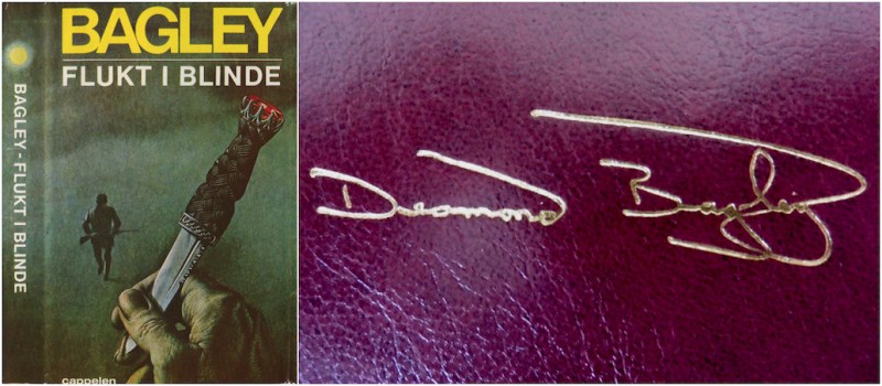 Desmond Bagley Running Blind Norwegian edition © J.W. Cappelens Forlag a.s 1982.