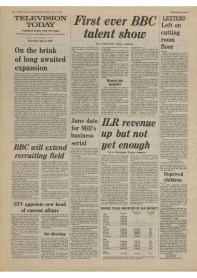 Article on BBC tv series The Assassination Run from The Stage and Television Today 3rd May 1979.