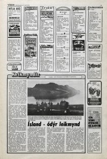 Desmond Bagley Running Blind Icelandic media article from Visir 19th April 1978.