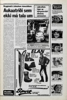 Desmond Bagley Running Blind Icelandic media article from Dagbladid 8th February 1980.